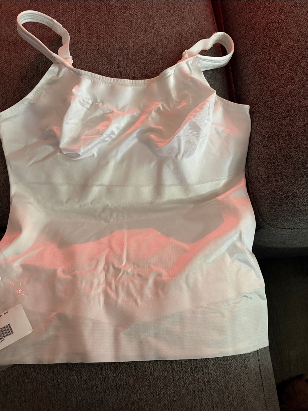 NWT Ruby Ribbon White Shaping Cami with Built-In Support Size 38